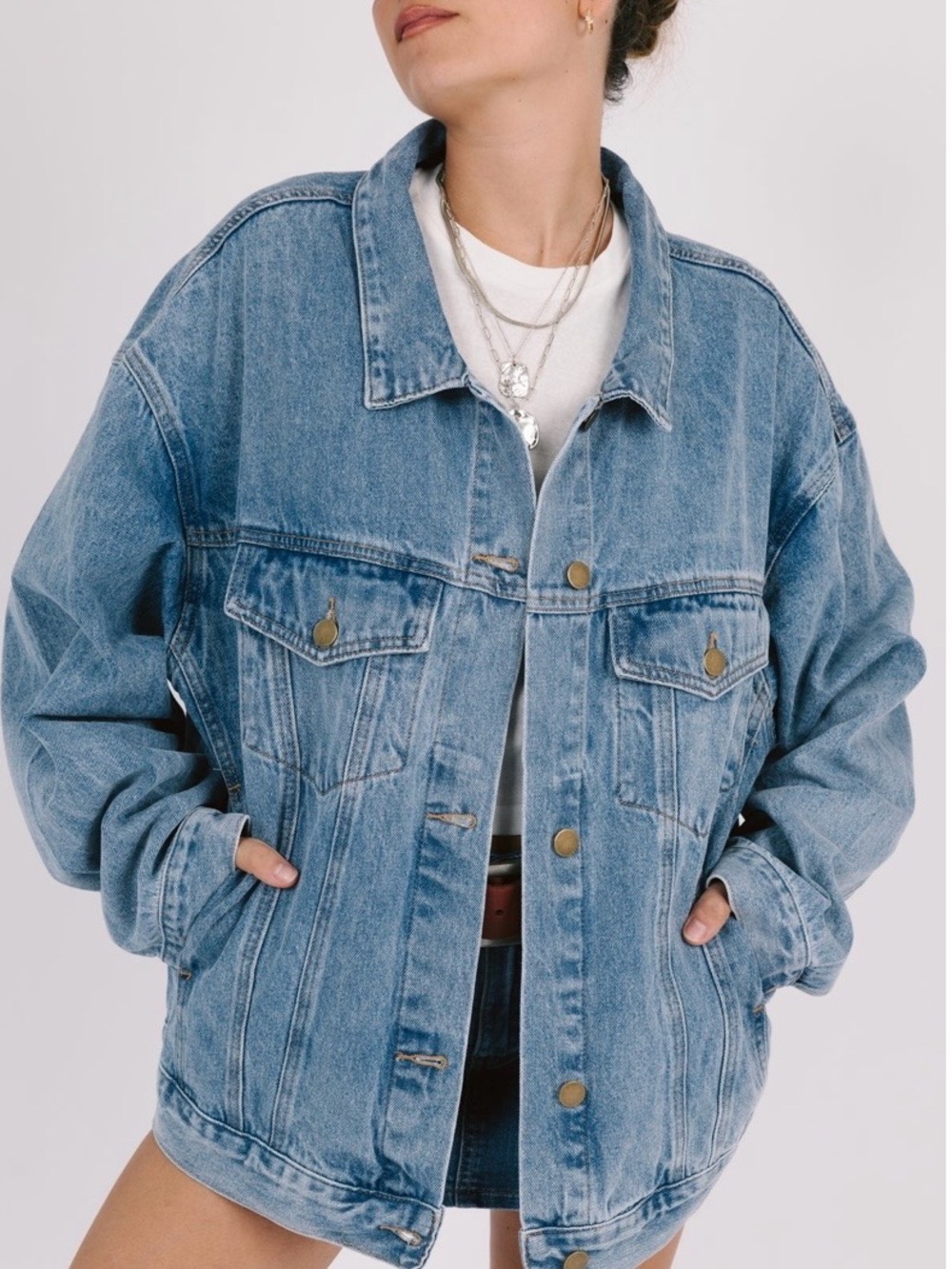 Grey Bandit Midtown Oversized Denim Jacket